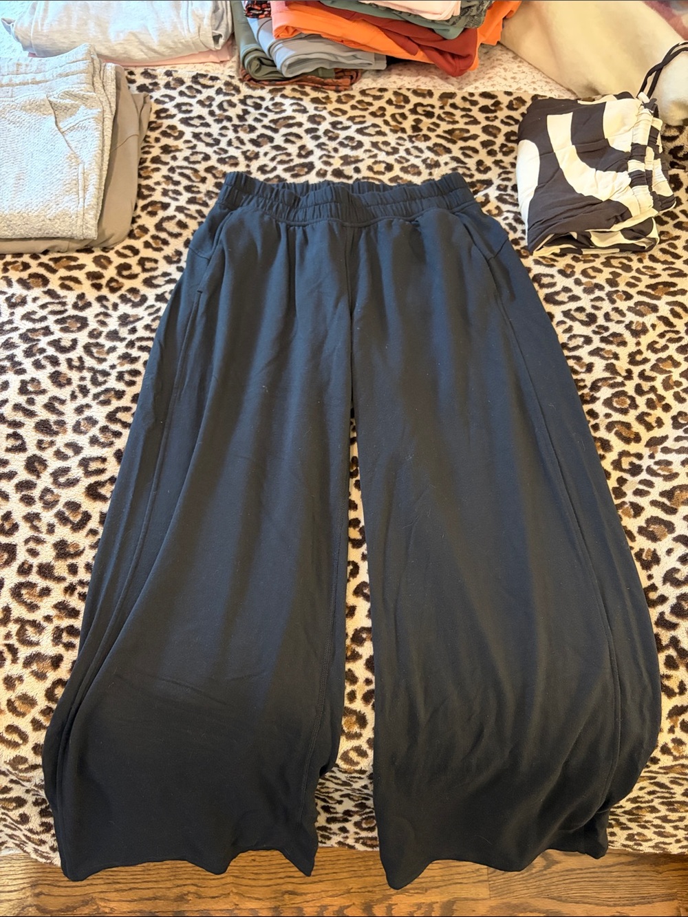 Be calm wide leg pant - S black